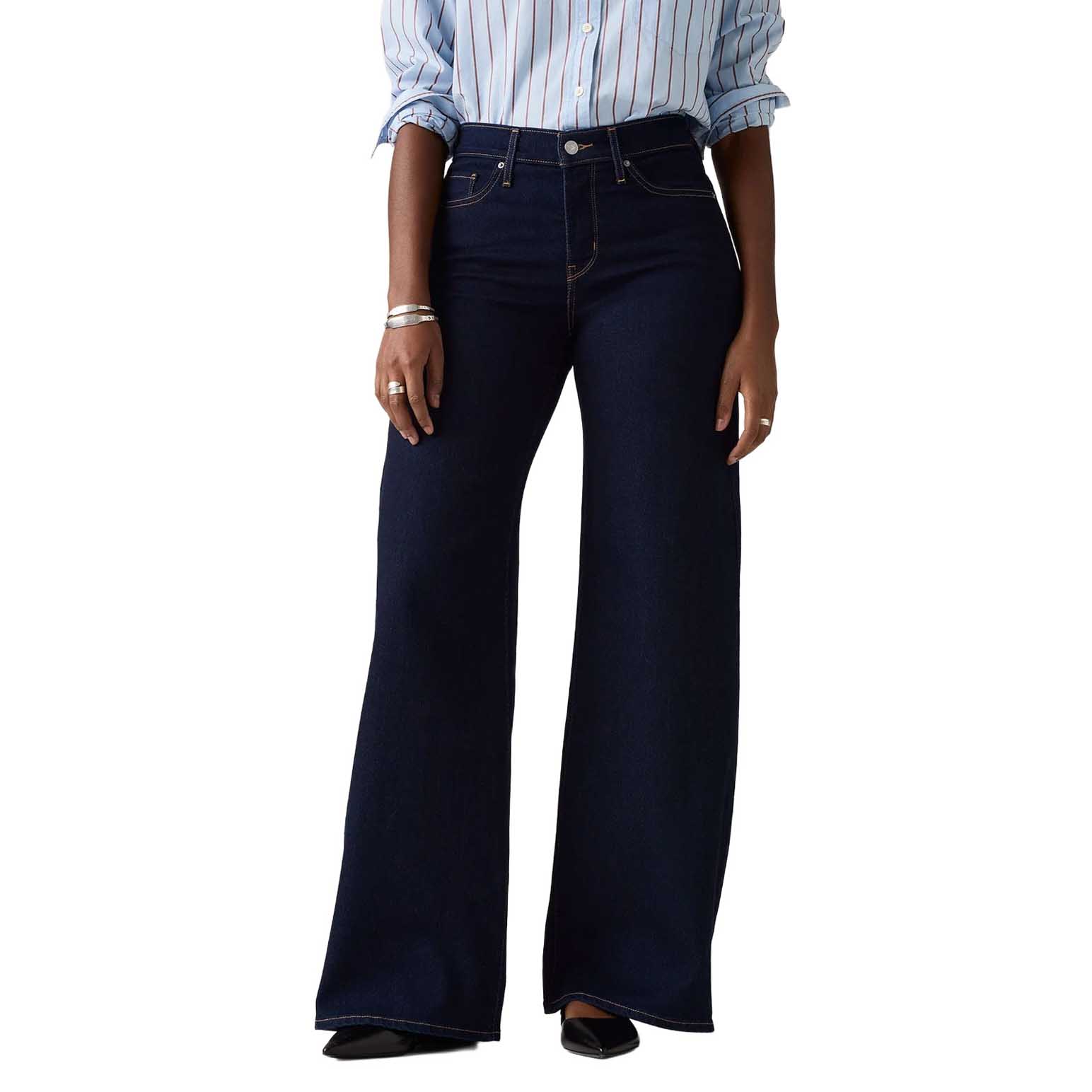 Levi's 318 Shaping Wide Leg Darkest Sky Jeans